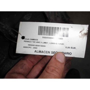Recambio de caja cambios para renault scenic ii 1.9 dci diesel fap referencia OEM IAM ND0002 2003 6 VELOV.