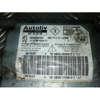 Recambio de centralita airbag para peugeot 308 sport referencia OEM IAM 9664909780  