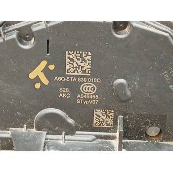 Recambio de cerradura puerta trasera derecha para audi a1 sportback (gba) referencia OEM IAM a6q5ta839016q 7 pines 