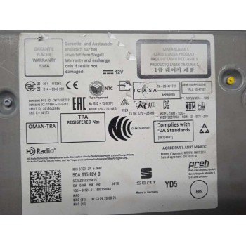 Recambio de sistema audio / radio cd para seat arona fr referencia OEM IAM 5QA035824B UNDAD SD/CD 