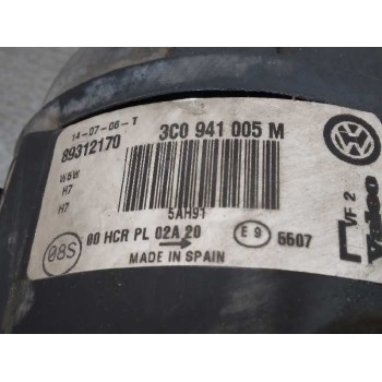 Recambio de faro izquierdo para volkswagen passat berlina (3c2) advance referencia OEM IAM 3C0941005M FALTAN TAPAS 89312170