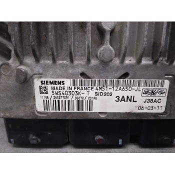 Recambio de centralita motor uce para ford focus berlina (cap) ambiente (d) referencia OEM IAM 4M5112A650JL  