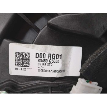 Recambio de elevalunas trasero derecho para kia niro drive referencia OEM IAM 83480G5000 83460G5000 2 CABLES