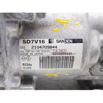 Recambio de compresor aire acondicionado para dacia sandero (bs_) 1.5 dci referencia OEM IAM 926004634R 8200866440 926000097R