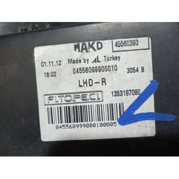 Recambio de faro derecho para fiat fiorino 1.3 16v jtd cat referencia OEM IAM 1353197080  