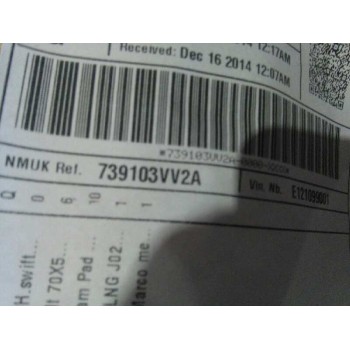 Recambio de techo interior para nissan note acenta referencia OEM IAM 739103VV2A GRIS 