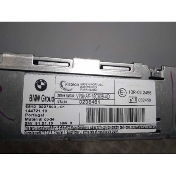 Recambio de sistema audio / radio cd para bmw serie 1 berlina (e81/e87) 116d referencia OEM IAM 9227500 RA9227500 BOTON TOCADO M
