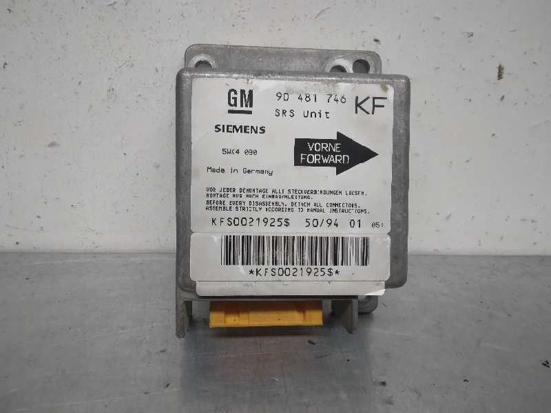 Recambio de centralita airbag para opel tigra referencia OEM IAM 90481746  