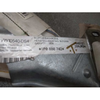 Recambio de airbag cortina delantero derecho para seat leon (1p1) reference referencia OEM IAM 1P0880742  