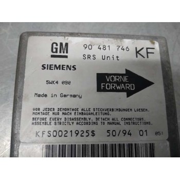 Recambio de centralita airbag para opel tigra referencia OEM IAM 90481746  