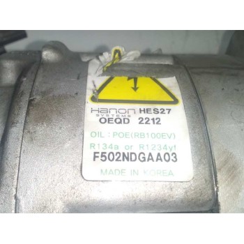 Recambio de compresor aire acondicionado para kia niro drive referencia OEM IAM F502NDGAA03 97701G2800 97701G5000