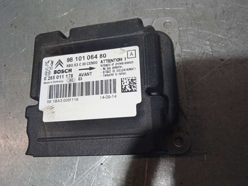 Recambio de centralita airbag para citroën c4 cactus feel referencia OEM IAM 9810106480 0285011178 9810106480
