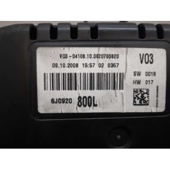 Recambio de cuadro instrumentos para seat ibiza sc (6j1) sport referencia OEM IAM 6J0920800L  FUNCIONA