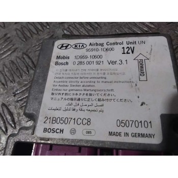 Recambio de centralita airbag para kia carens (un) 2.0 crdi referencia OEM IAM 959101D600 0285001921 