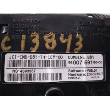 Recambio de cuadro instrumentos para citroën ds5 style referencia OEM IAM 9809756380 9809756380 