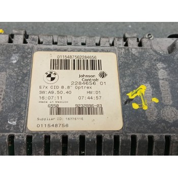 Recambio de pantalla multifuncion para bmw x5 (e70) xdrive30d referencia OEM IAM 228465601 DISPLAY 