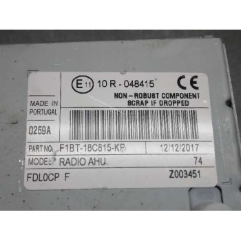 Recambio de sistema audio / radio cd para ford focus lim. business referencia OEM IAM F1BT18C815KP  