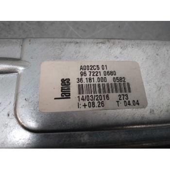 Recambio de elevalunas delantero derecho para citroën c3 picasso collection referencia OEM IAM 9672210680 2 CABLES 