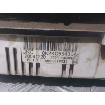 Recambio de cuadro instrumentos para kia carens 2.0 crdi ex monovolumen referencia OEM IAM 0K2KC55430A 200399400K 