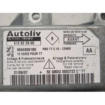 Recambio de centralita airbag para peugeot 308 sport referencia OEM IAM 9664908180 610622900 