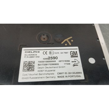 Recambio de modulo electronico para opel mokka x excellence referencia OEM IAM 42592590  