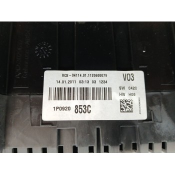 Recambio de cuadro instrumentos para seat altea xl (5p5, 5p8) 1.6 tdi referencia OEM IAM 1P0920853C  