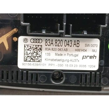 Recambio de mando climatizador para audi a1 sportback (gba) referencia OEM IAM 83a820043ab soporte roto 