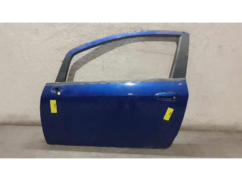 Recambio de puerta delantera izquierda para fiat grande punto (199) 1.4 16v turbo dynamic (88kw) referencia OEM IAM  AZUL 3P UN 