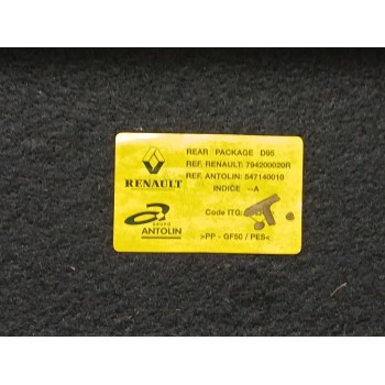 Recambio de bandeja trasera para renault megane iii coupé (dz0/1_) 1.2 tce (dz2b, dz11) referencia OEM IAM 794200020r  