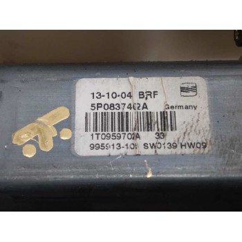 Recambio de elevalunas delantero derecho para seat toledo (5p2) stylance / style referencia OEM IAM 5P0837402A  