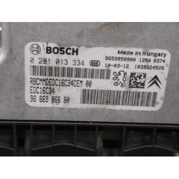 Recambio de centralita motor uce para citroën c4 picasso cool referencia OEM IAM 9666986680 0281013334 