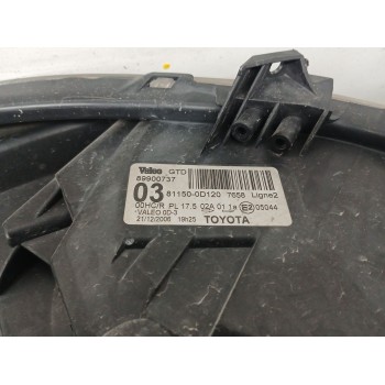 Recambio de faro izquierdo para toyota yaris (_p9_) 1.4 d-4d (nlp90_) referencia OEM IAM 811500D120  