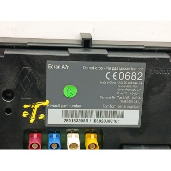 Recambio de pantalla multifuncion para renault scenic iii grand dynamique referencia OEM IAM 259153398r  