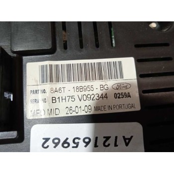 Recambio de display para ford fiesta (cb1) 1.25 16v cat referencia OEM IAM 8A6T18B955BG  