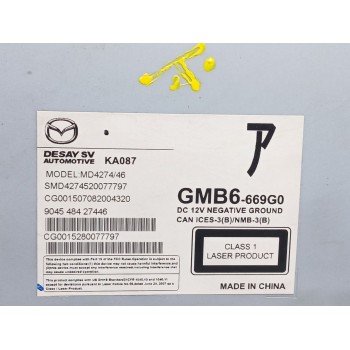 Recambio de sistema audio / radio cd para mazda 6 station wagon (gj, gl) 2.2 d referencia OEM IAM gmb6669g0  