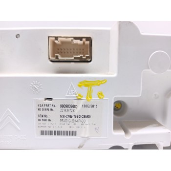 Recambio de cuadro instrumentos para peugeot 308 sw allure referencia OEM IAM 9809838680  