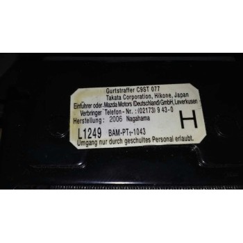 Recambio de cinturon seguridad delantero izquierdo para mazda 6 monovolumen (gy) 2.0 crtd sportive (100kw) referencia OEM IAM   