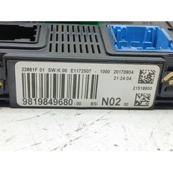 Recambio de centralita bsi para peugeot 208 i (ca_, cc_) 1.2 gpl referencia OEM IAM 9819849680  