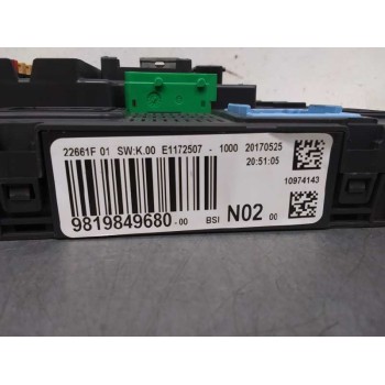 Recambio de caja reles / fusibles para peugeot 208 1.6 blue-hdi fap referencia OEM IAM 9819849680  