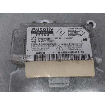 Recambio de centralita airbag para peugeot 308 confort referencia OEM IAM 9665100080 610714900 
