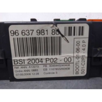 Recambio de centralita bsi para peugeot 308 confort referencia OEM IAM 9663798180  