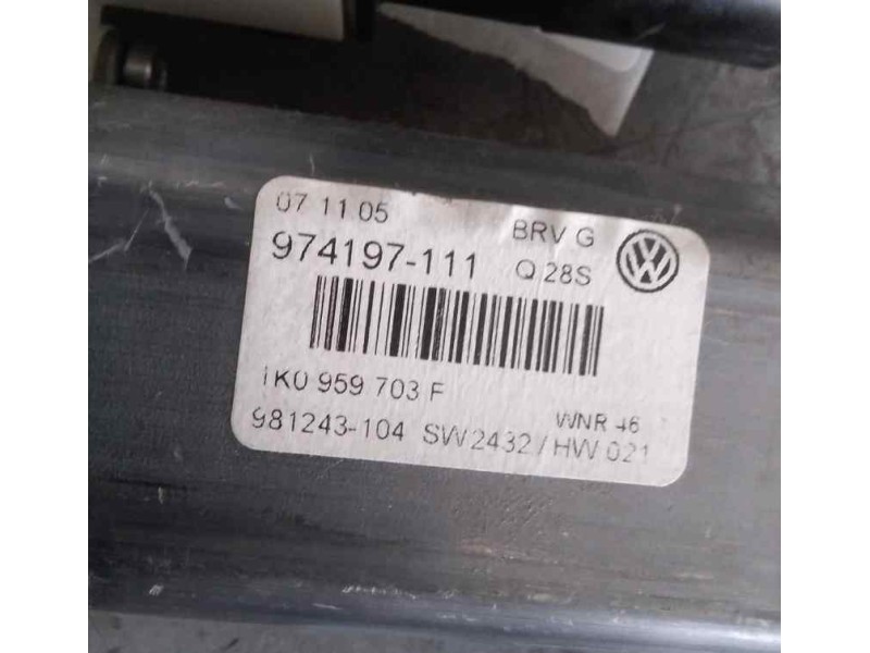 Recambio de motor elevalunas trasero izquierdo para volkswagen passat berlina (3c2) advance referencia OEM IAM 1K0959703F 974197