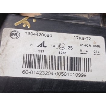 Recambio de faro derecho para peugeot boxer furgoneta 2.2 bluehdi 140 referencia OEM IAM 1394420080  