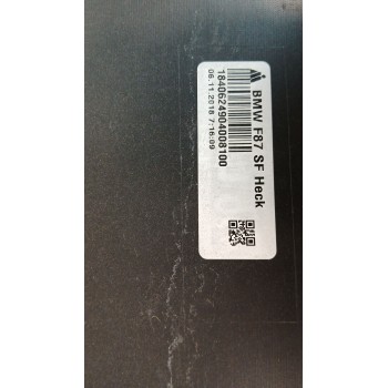 Recambio de paragolpes trasero para bmw serie m2 coupe (f87) basis referencia OEM IAM 51128062184 21550311 