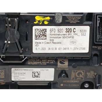 Recambio de cuadro instrumentos para seat arona (kj7, kjp) 1.0 tsi referencia OEM IAM 6F0920320C  