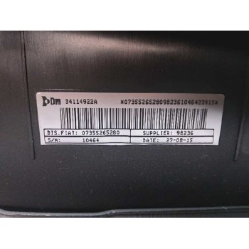 Recambio de kit airbag para fiat qubo (300) dynamic referencia OEM IAM 1353636080 PRETENSORES OK 