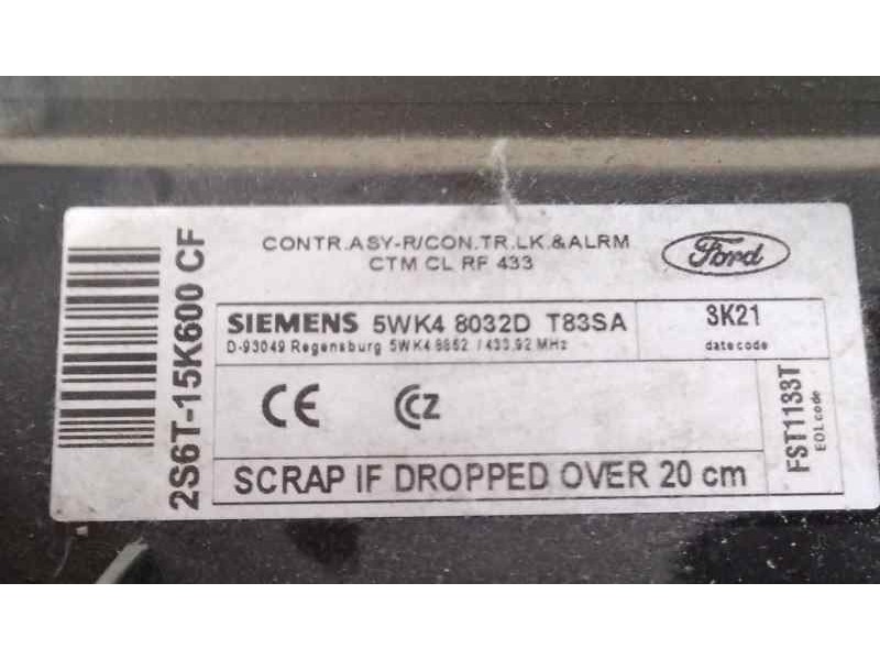 Recambio de modulo confort para ford fiesta (cbk) 1.4 16v cat referencia OEM IAM 2S6T15K600CF  2S6T15K600CF