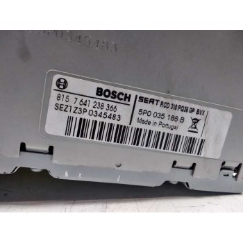 Recambio de sistema audio / radio cd para seat altea xl (5p5) 1.6 tdi referencia OEM IAM 5P0035186B  