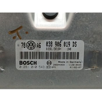 Recambio de centralita motor uce para volkswagen passat variant (3b6) 1.9 tdi referencia OEM IAM 038906019ds 0281010543 