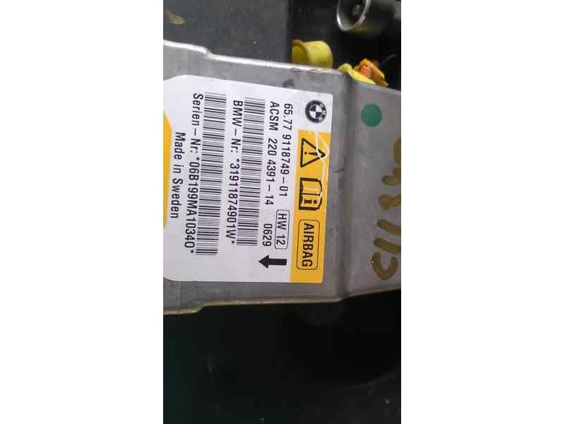 Recambio de centralita airbag para bmw serie 5 berlina (e60) 3.0 turbodiesel cat referencia OEM IAM 6755911874901 911874901 9118
